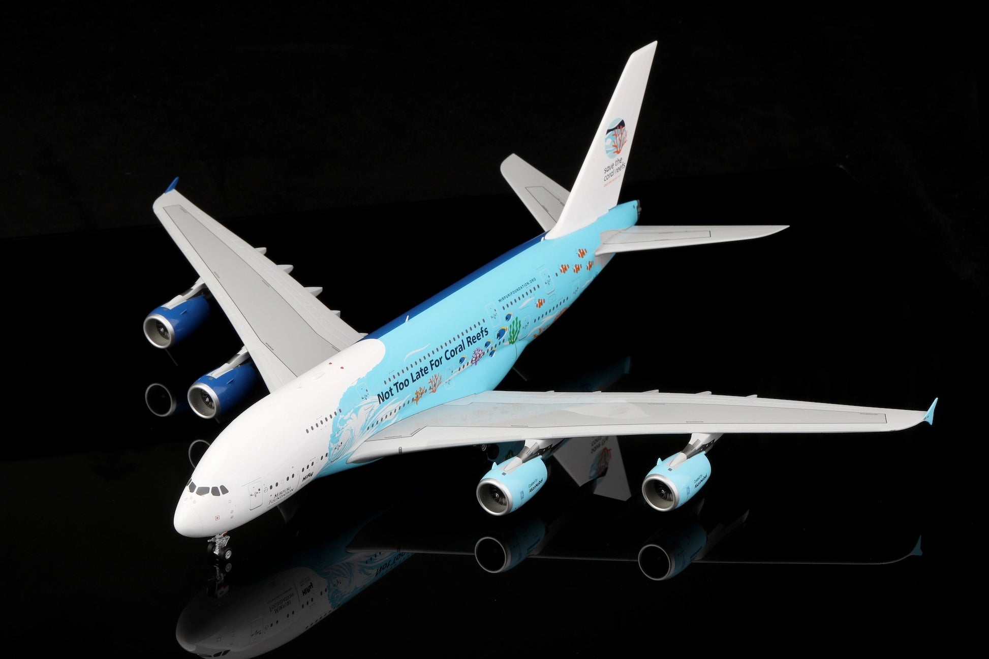 Hi Fly Airbus A380 9H-MIP "Save the cora reefs Livery"