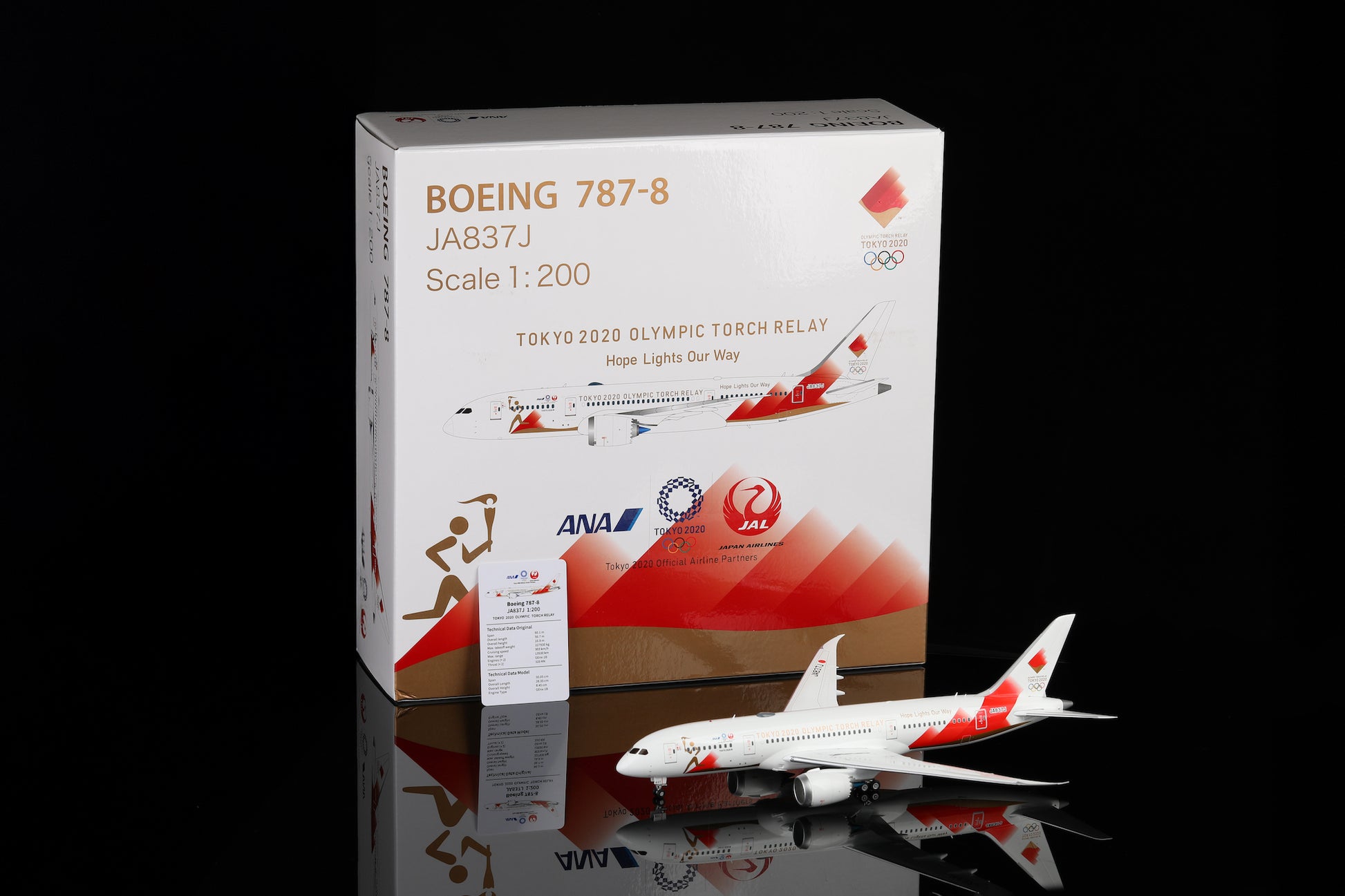 Japan Airlines B787-8 JA837J "Torch Relay" — cover