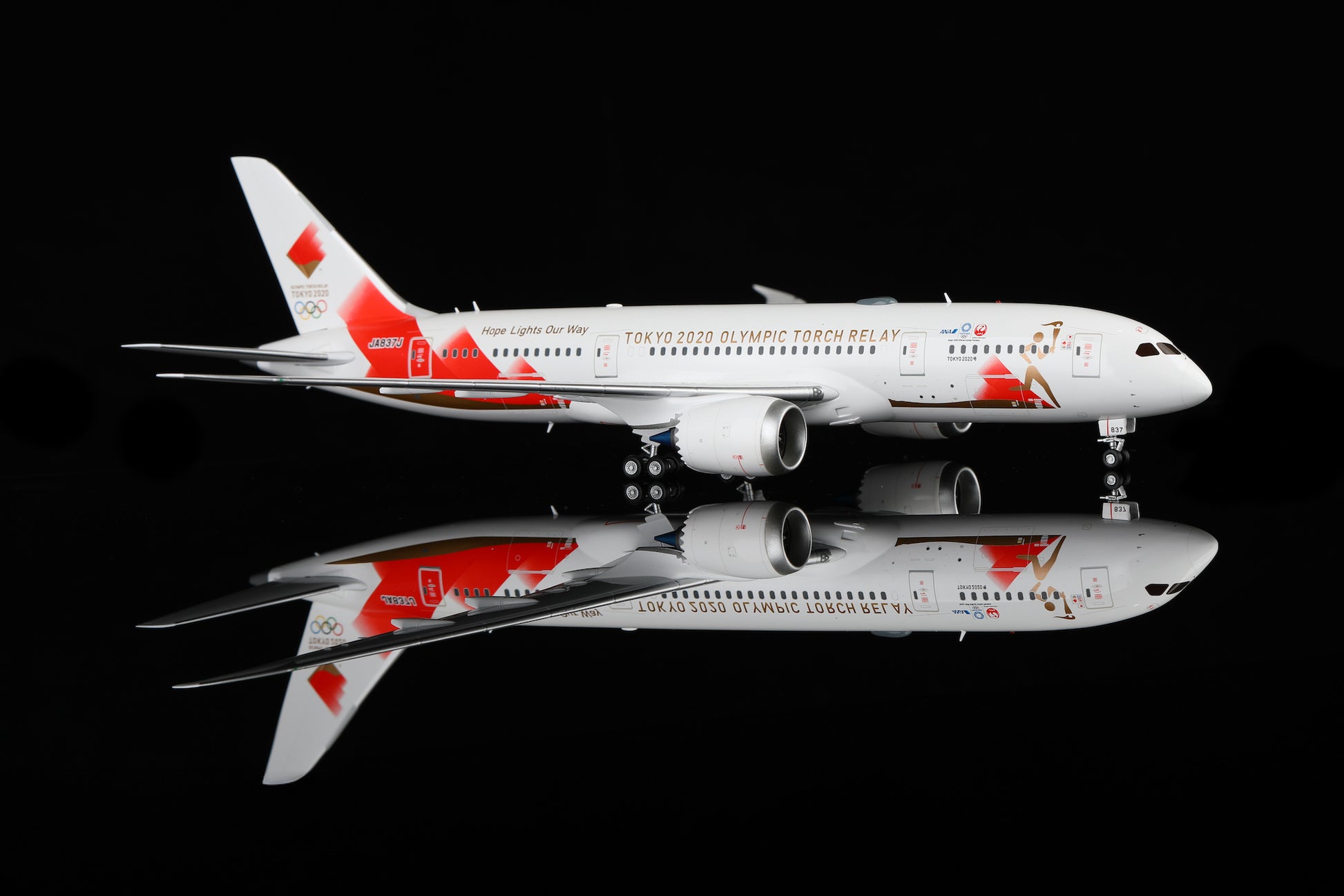 Japan Airlines B787-8 JA837J "Torch Relay"