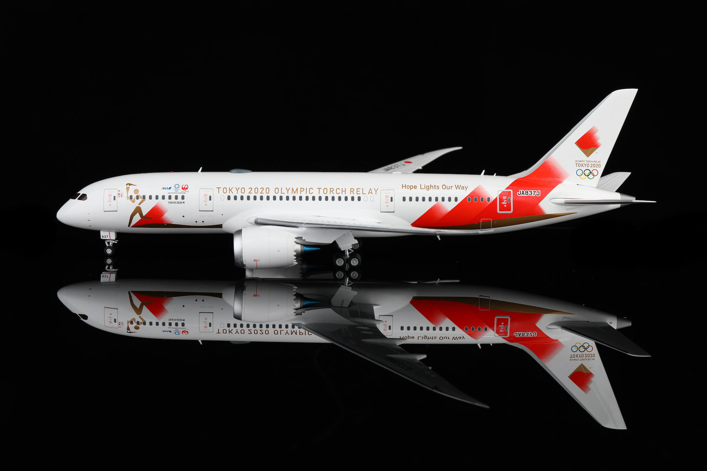 Japan Airlines B787-8 JA837J "Torch Relay"