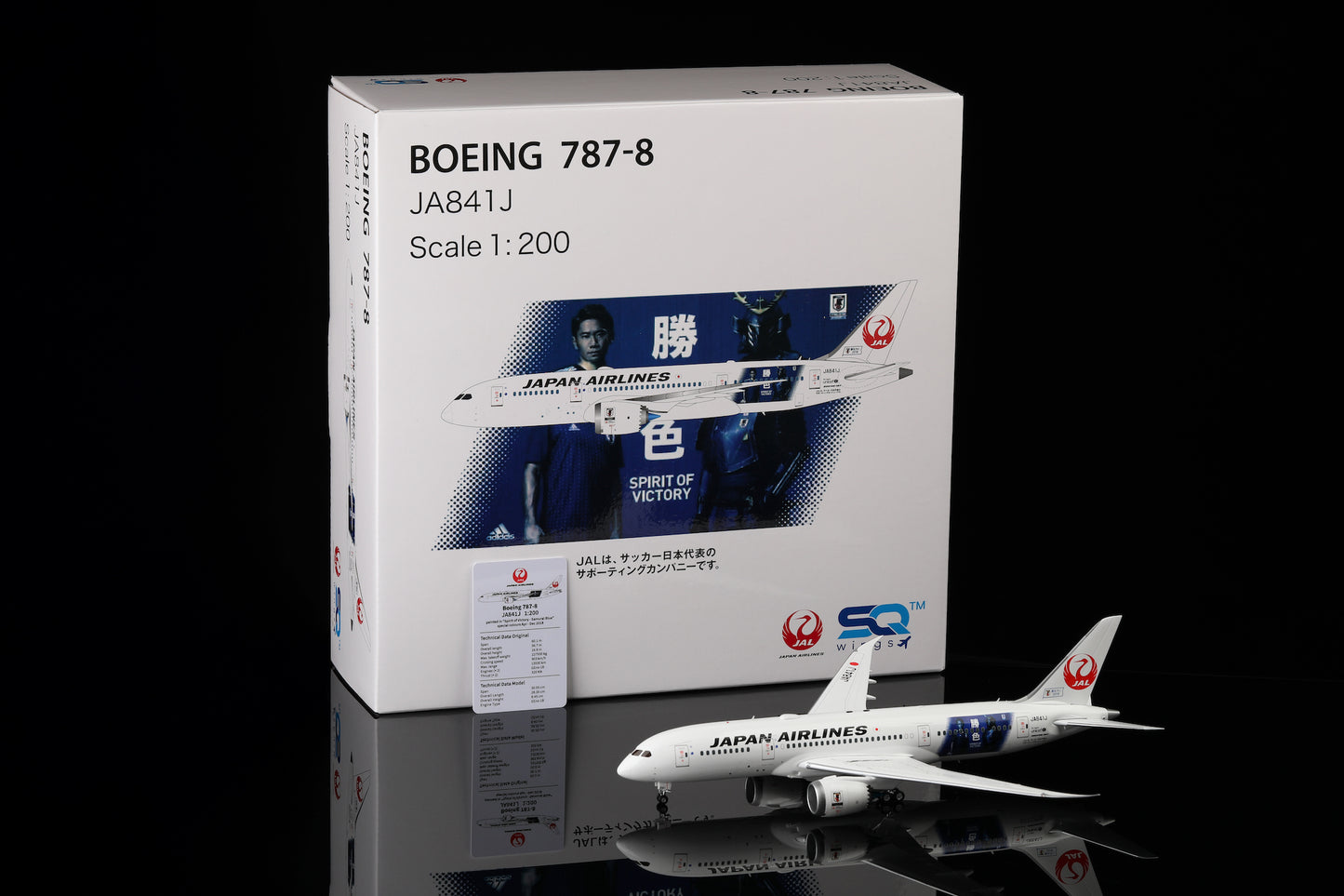 Japan Airlines B787-8 JA841J "Spirit of Victory" cover