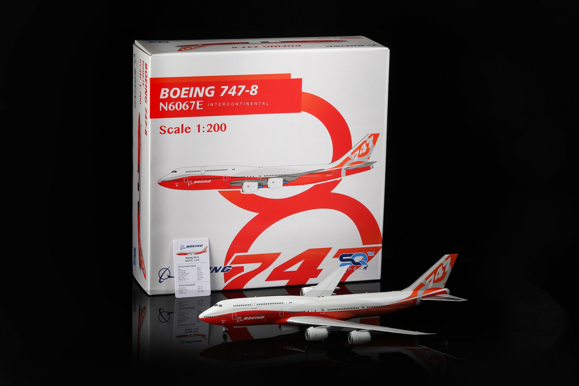 Boeing 747-8 Boeing House "Sunrise" colours N6067E cover