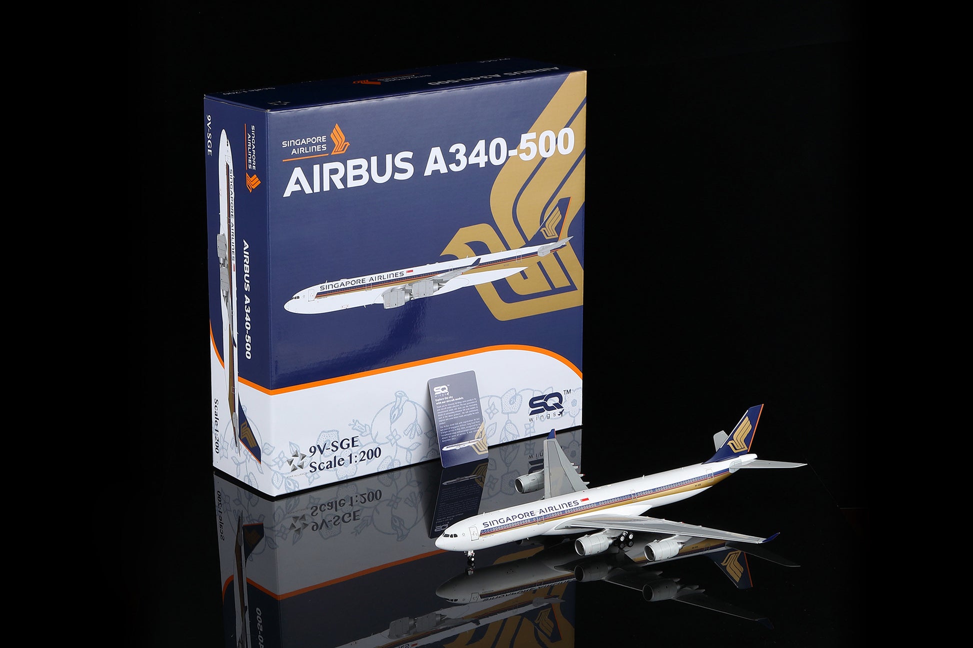 Singapore Airlines A340-500 9V-SGE – image 1 cover