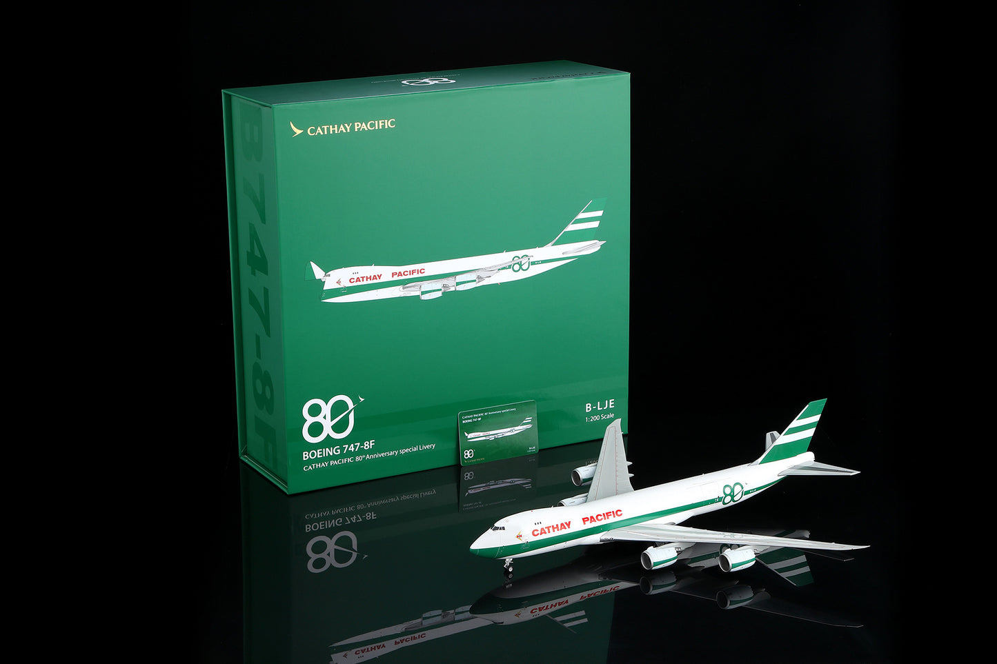 Cathay Pacific B747-8F "80th Anniversary Retro" B-LJE cover