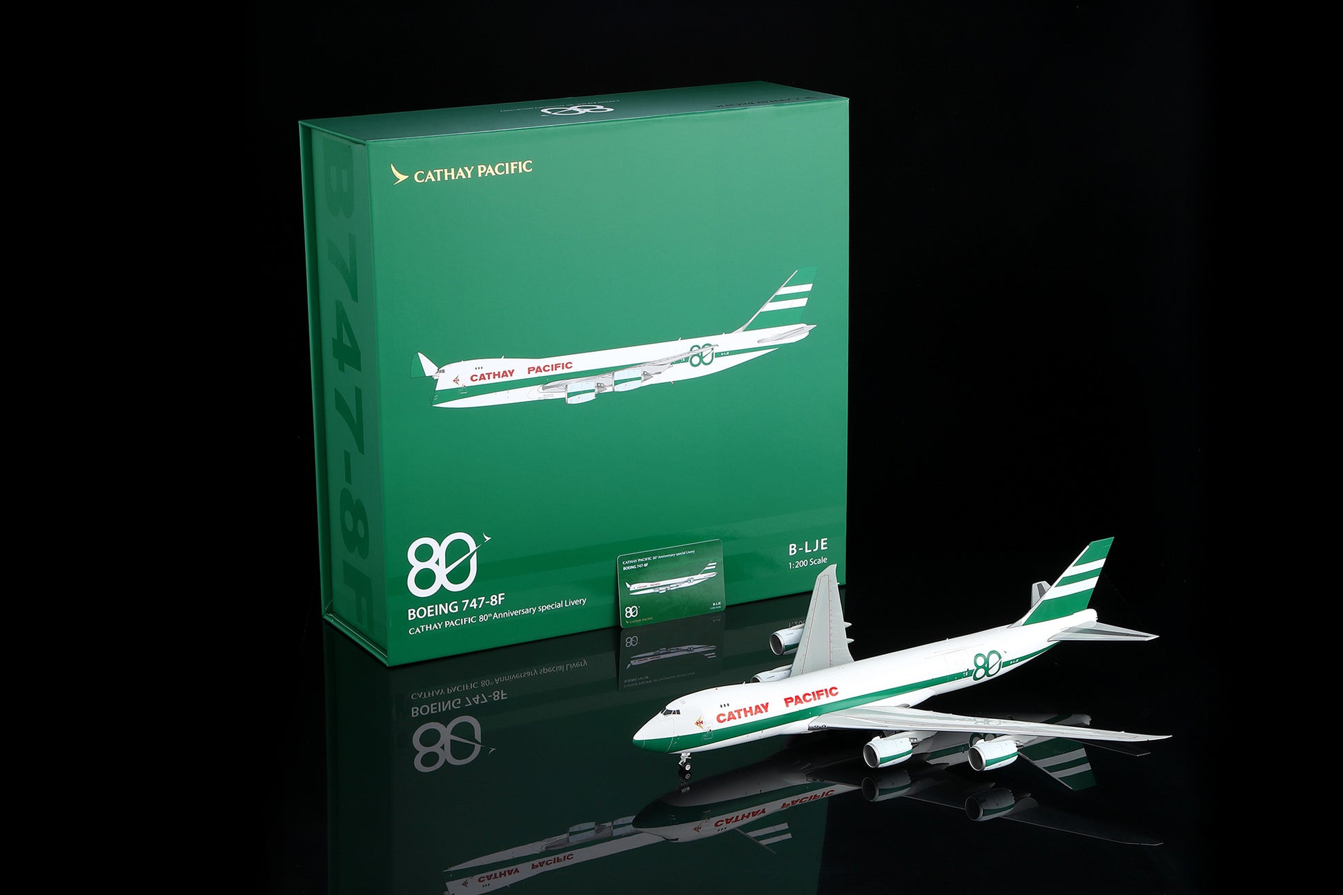 Cathay Pacific B747-8F "80th Anniversary Retro" B-LJE cover