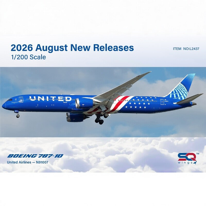 (Pre-sale) 1/200 United Airlines Boeing 787-10 N91007 L2437