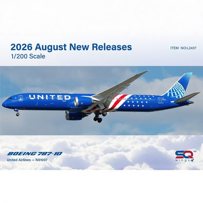 (Pre-sale) 1/200 United Airlines Boeing 787-10 N91007 L2437
