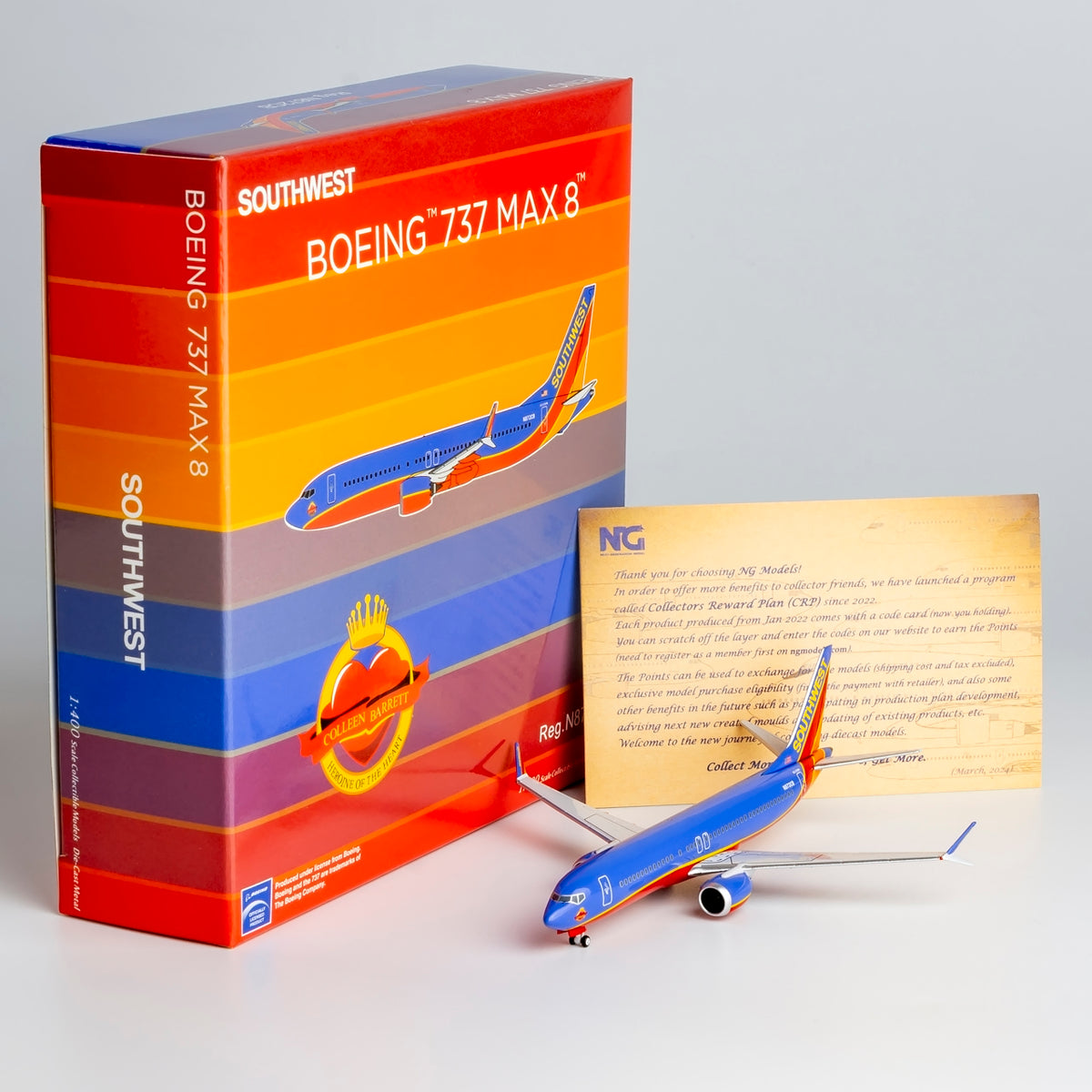 1/400 Southwest Airlines Boeing 737 MAX8 N872CB NGSWA003