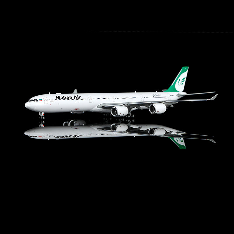 Mahan Air A340-600 EP-MME Flap-down image 4
