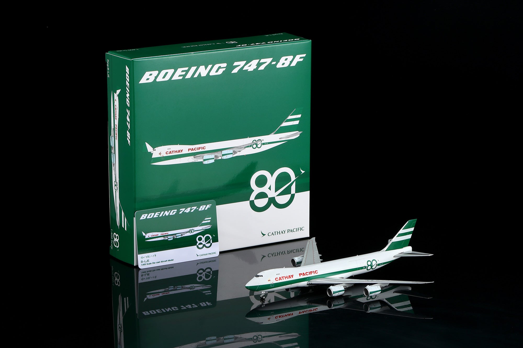 Cathay Pacific B747-8F B-LJE " 80th Anniversary Retro " Standard Version COVER