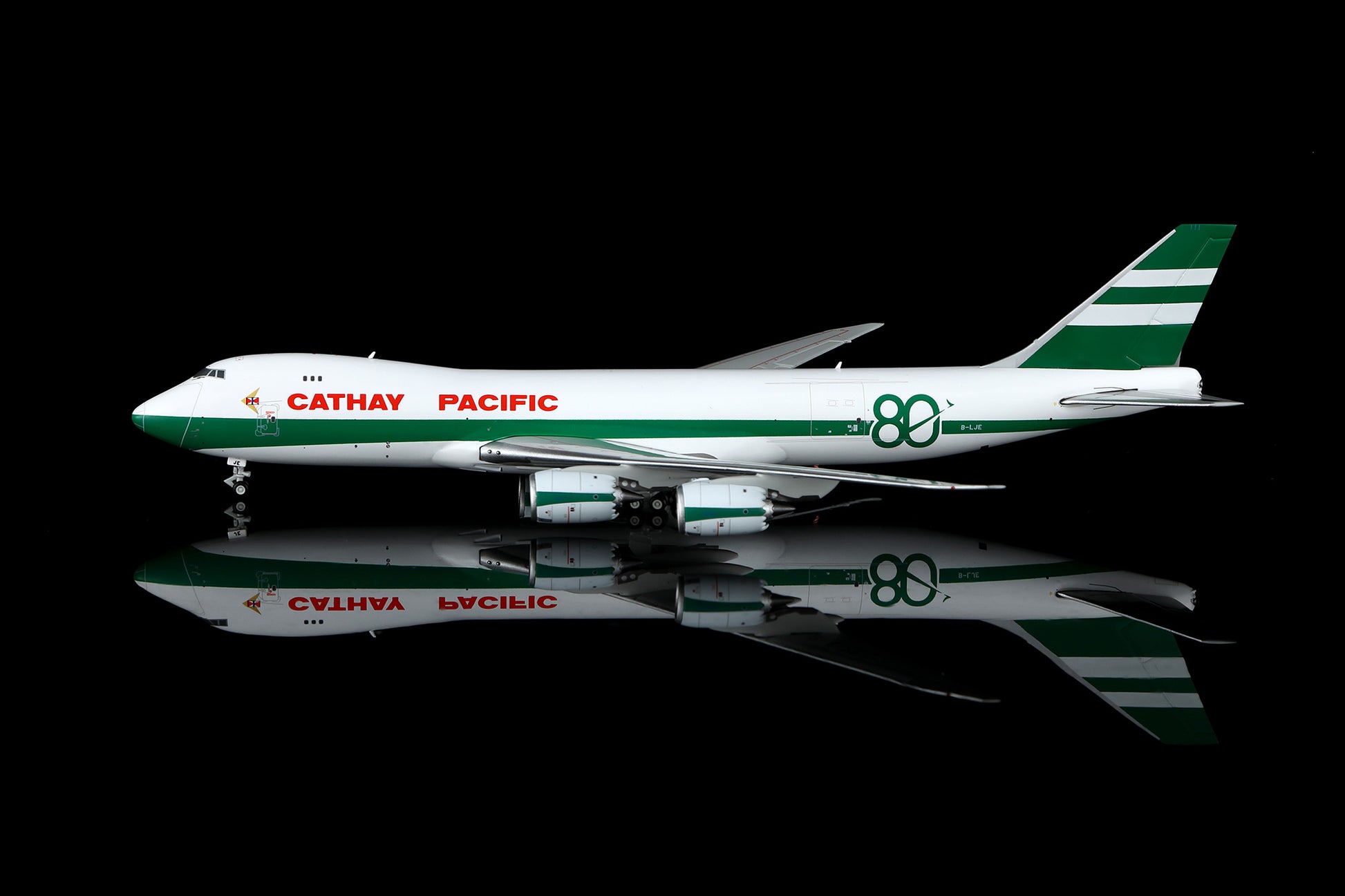 Cathay Pacific B747-8F B-LJE " 80th Anniversary Retro " Standard Version image 13