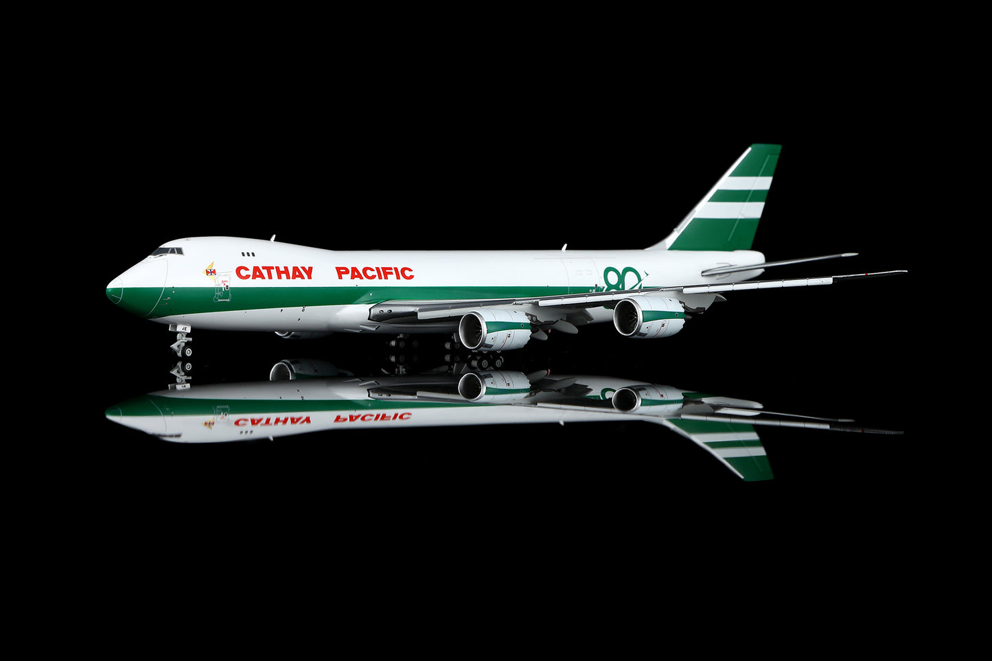 Cathay Pacific B747-8F B-LJE " 80th Anniversary Retro " Flap-down image 16