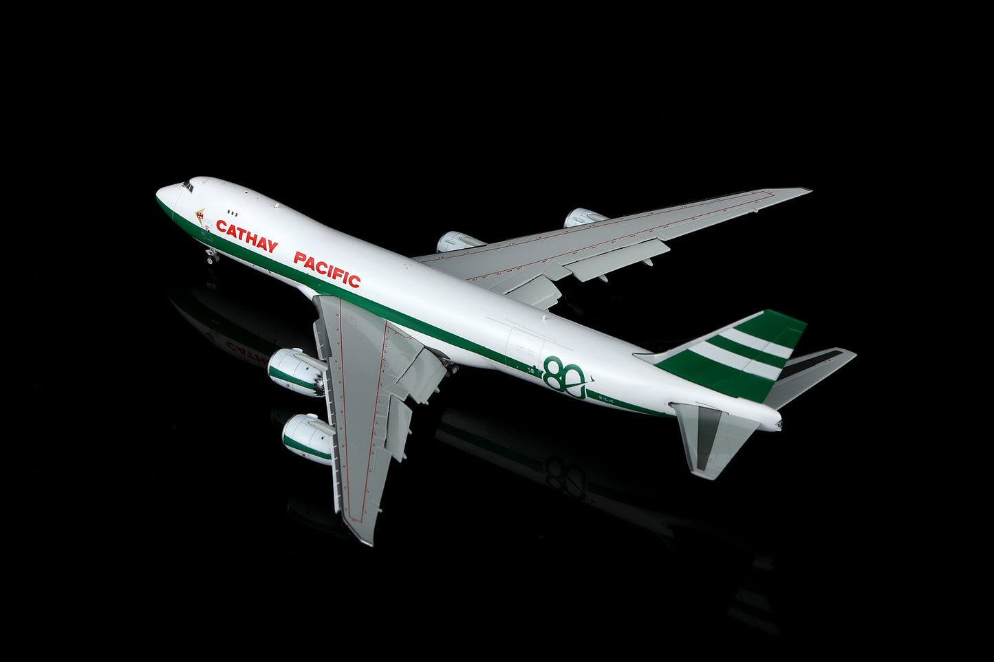 Cathay Pacific B747-8F B-LJE " 80th Anniversary Retro " Flap-down image 21